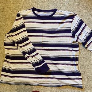 men’s long sleeve printed tee